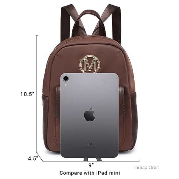 Mini Nylon Backpack Purse, Lightweight Travel Daypack with Tassel